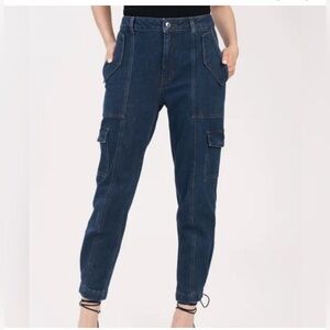 10 Crosby Derek Lam Blue Dark Wash Ankle Cropped Jeans